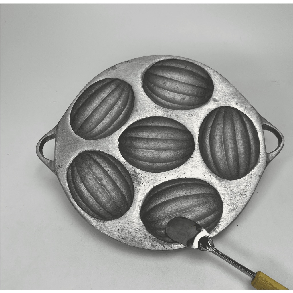 Cetakan kue bolu jadul / bolu kering / cetakan bolu ketapang isi 6 Gratis Sutil kue