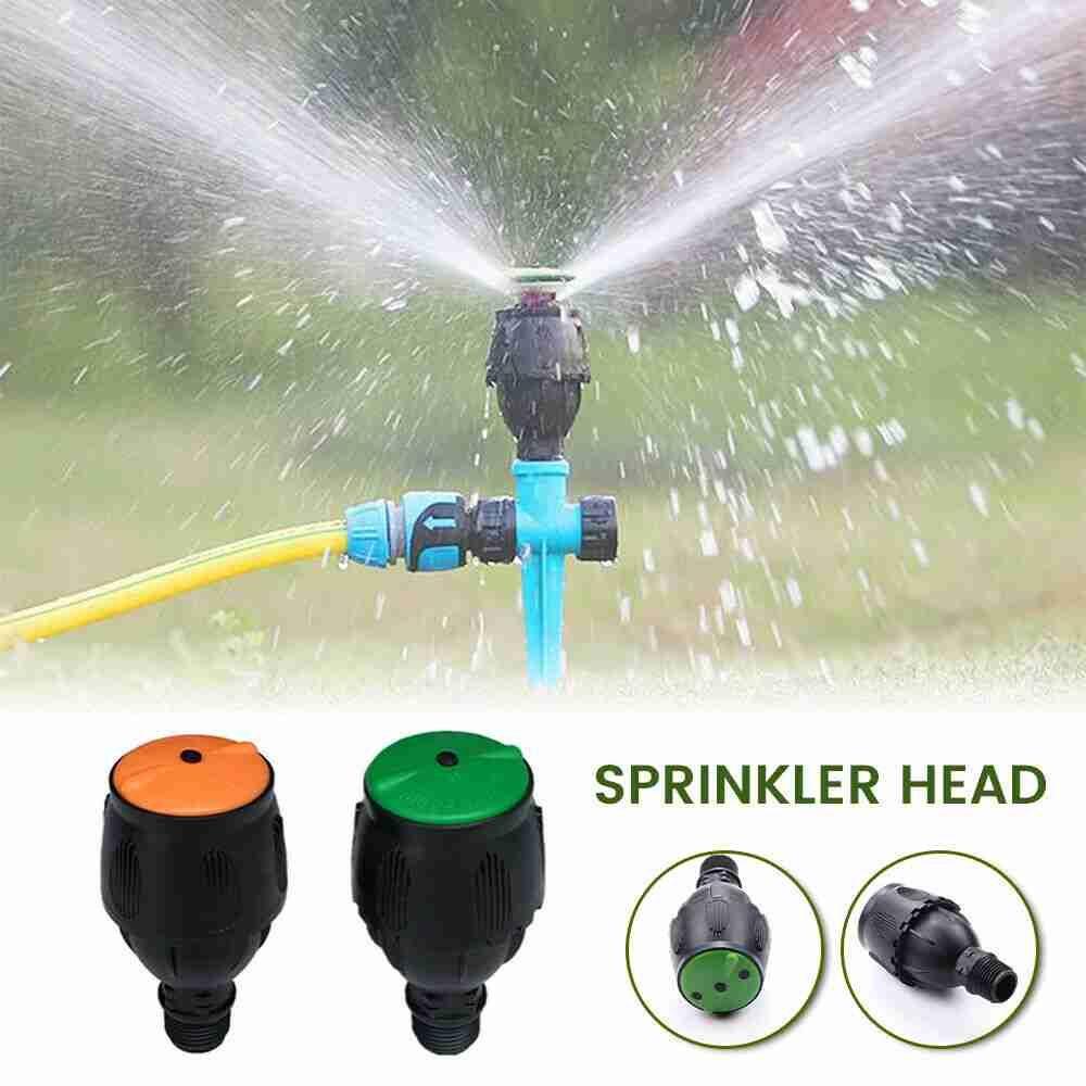 Solighter 2/5pcs Sprinkler Taman Cool Down 360putar Selang Cakupan Area Besar Rumput