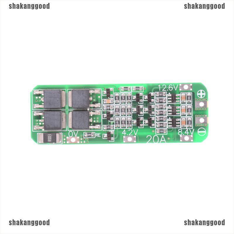 Skid Papan PCB BMS Pelindung Charger Baterai Li-ion 18650 3S 20A 12.6V