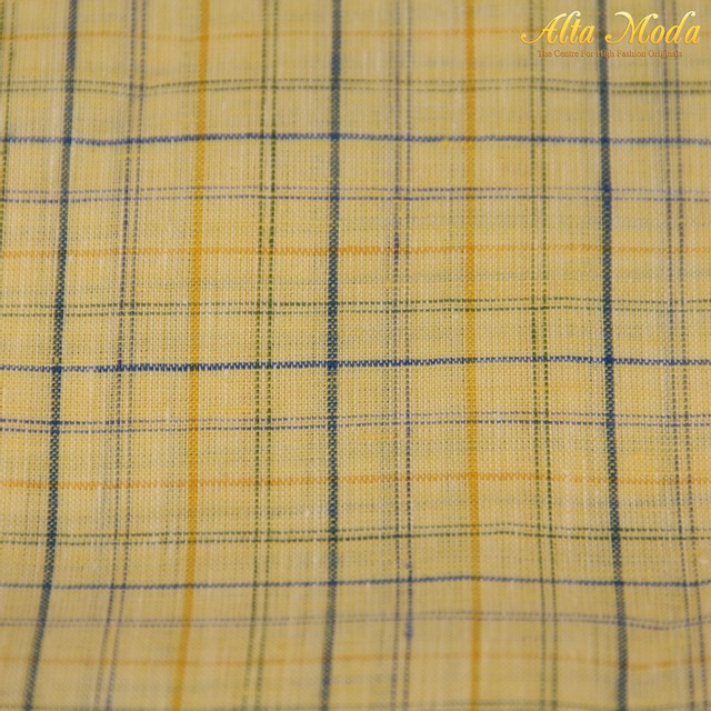 

Alta Moda Linen Shirting Kuning Garis-garis Biru Kuning (1M)