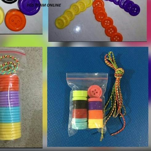 ♪ MAINAN EDUKASI/EDUKATIF ANAK MERONCE KANCING BESAR WARNA WARNI ☂