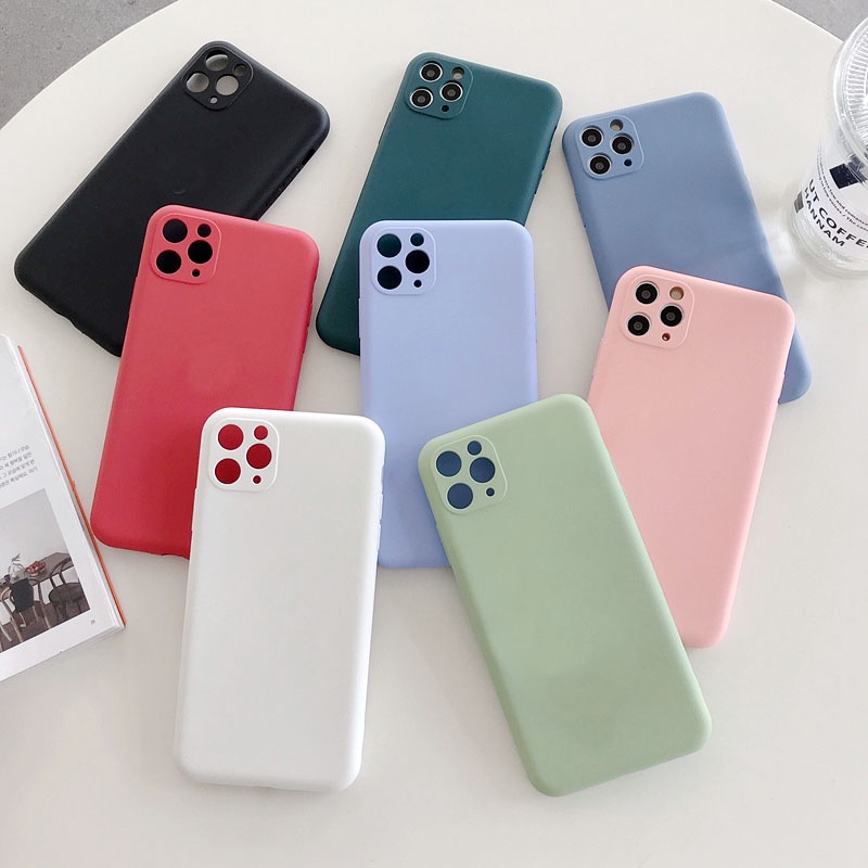 Silicone Case Full Cover For IPHONE 6 6S 7 8 6P 7P 8 PLUS X XR XS MAX 11 PRO MAX