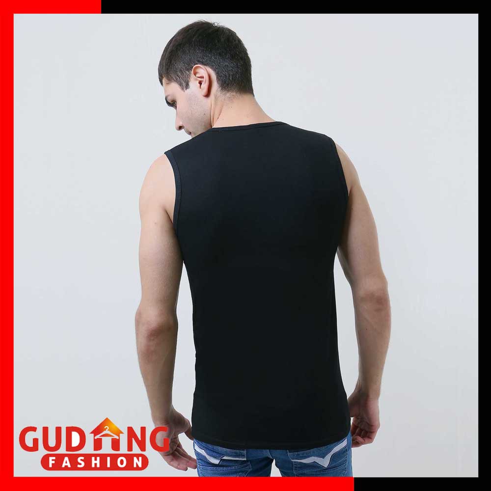 Kaos Singlet Pria Polos Katun Kaos Dalaman - SGL 03