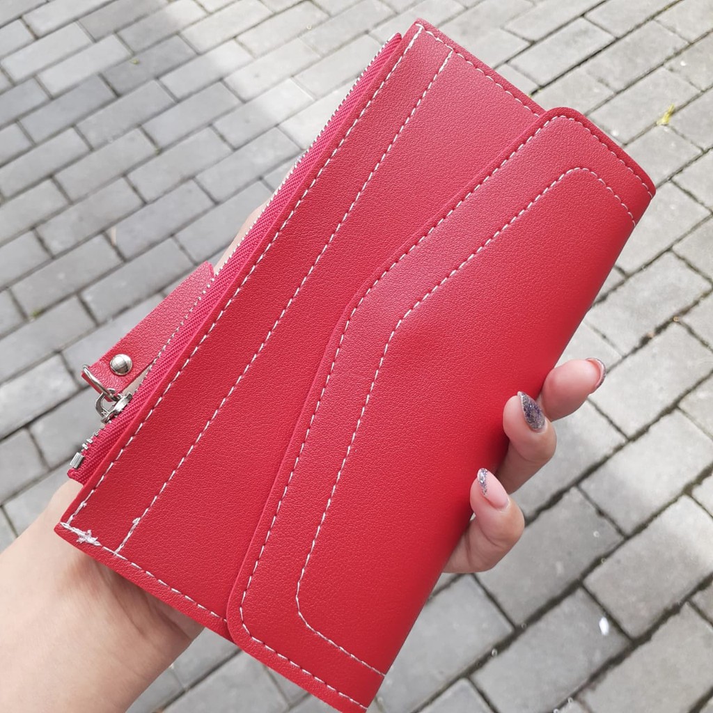 Dompet Resleting Tipis Panjang Lipat Lomenia Wallet - LOD025