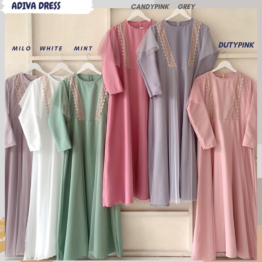 ADIVA LACE DRESS/DRESS TILE LD 110/DRESS TILE LEBARAN/DRESS TILE RENDA/DRESS TILE JUMBO/DRESS TULLE