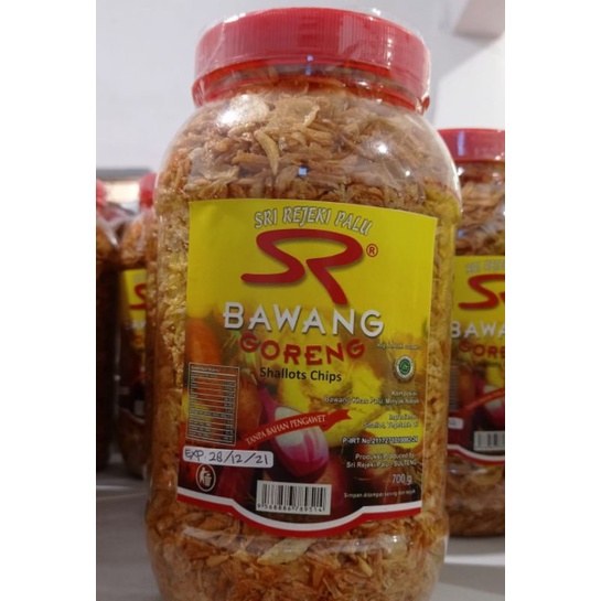 

Indahjaya_Mart Bawang Goreng Sri Rejeki 700gr Oleh-oleh Khas Palu