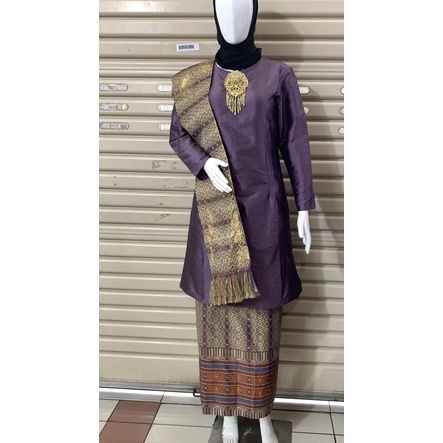 BAJU KURUNG SONGKET SELENDANG/KEBAYA KURUNG SONGKET/BAJU KURUNG SITI NURBAYA/SET KEBAYA KURUNG SONGKET/SET KEBAYA KURUNG/SET BAJU KEBAYA-8