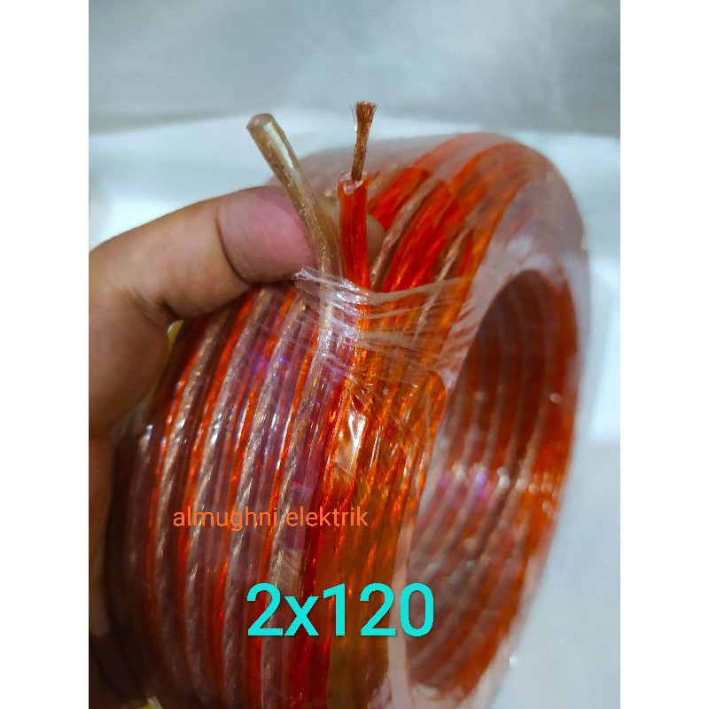 kabel listrik serabut kabel transparan kabel audio body besar kabel 2x120