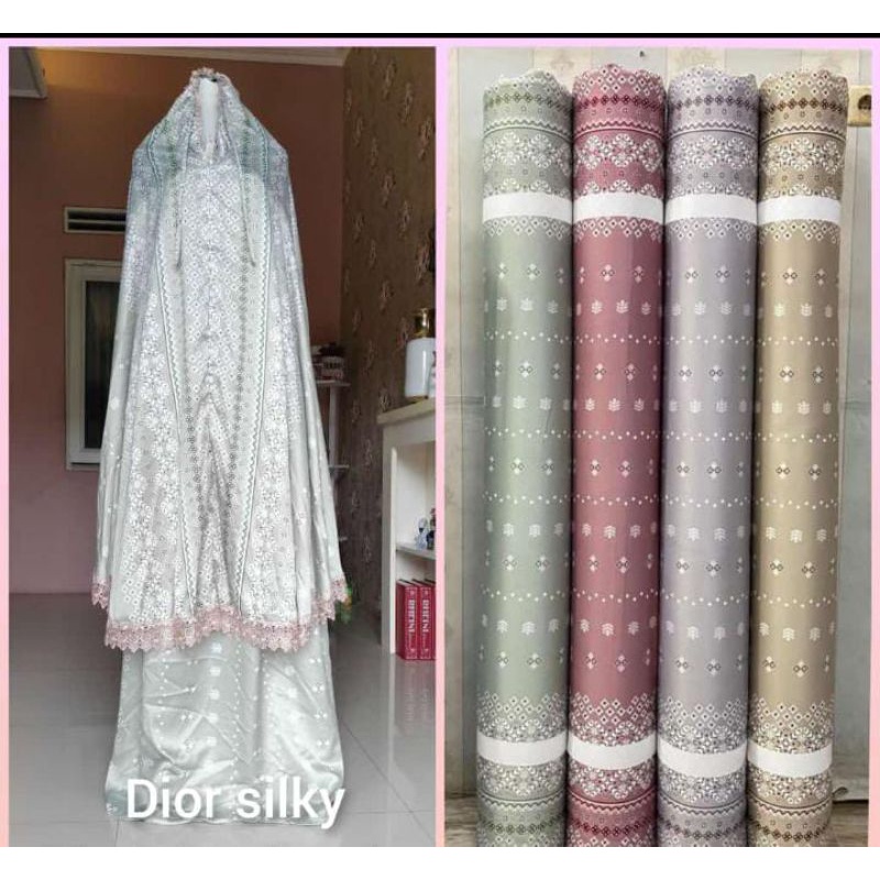 Mukena Dior Silk Motif