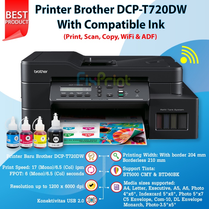 Printer Brother DCP-T720DW DCP T720dw WiFi Print Scan Copy Duplex