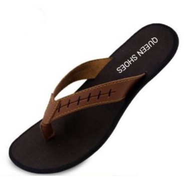 Sandal Kulit Pria Simple Trendy Nyaman di Pakai