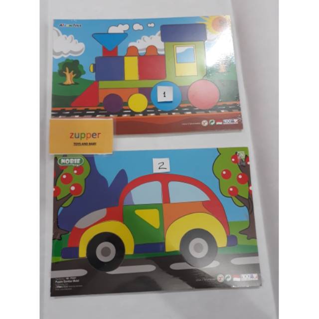 MAINAN EDUKASI PUZZLE KAYU BINATANG