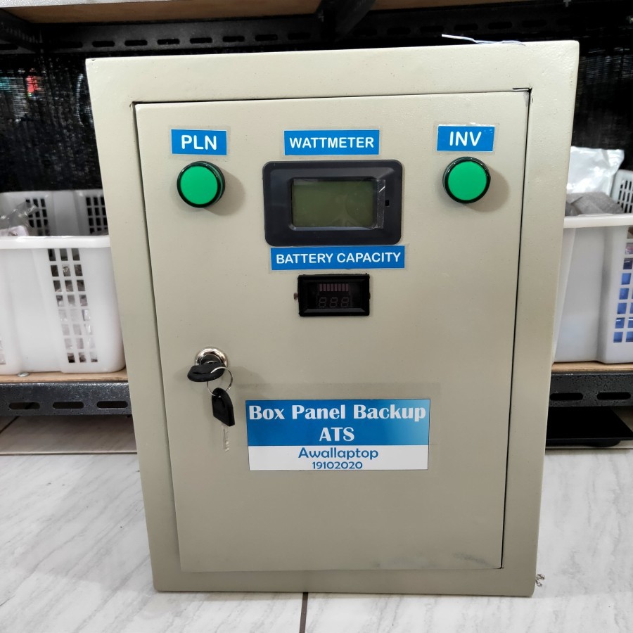 box panel backup 2000w PSW LVD ATS otomatis UPS