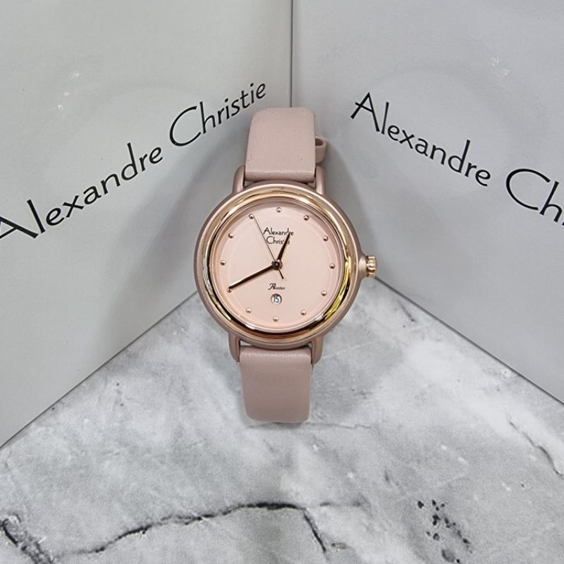 jam tangan wanita original alexandre christie AC2963LD