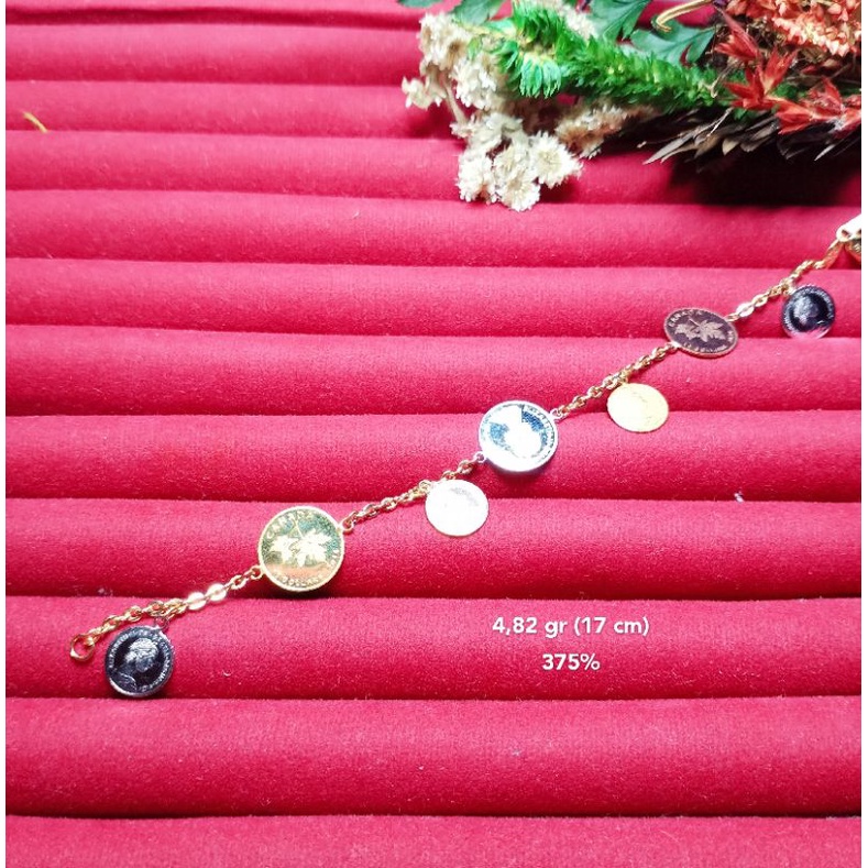 Gelang koin 375%