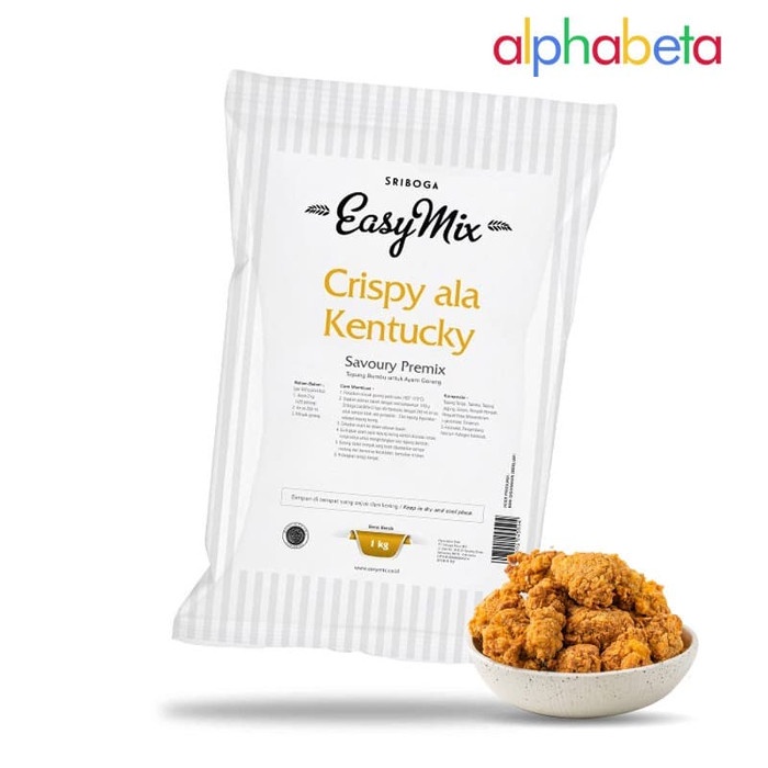 

TERLARIS SRIBOGA EASYMIX CRISPY ALA KENTUCKY 1 KG - TEPUNG AYAM GORENG