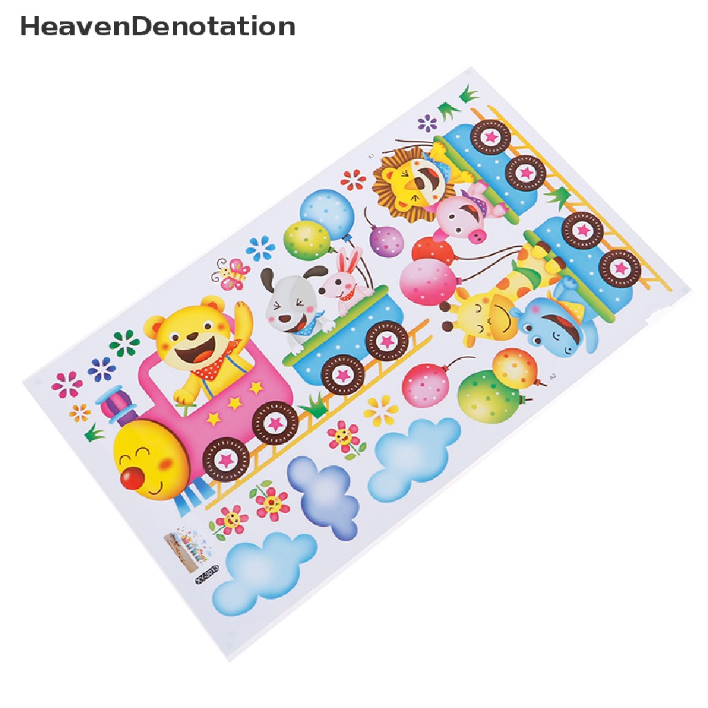 (Heavendenotation) Stiker Dinding Diy Gambar Kereta Untuk Dekorasi Kamar Bayi / Anak-Anak