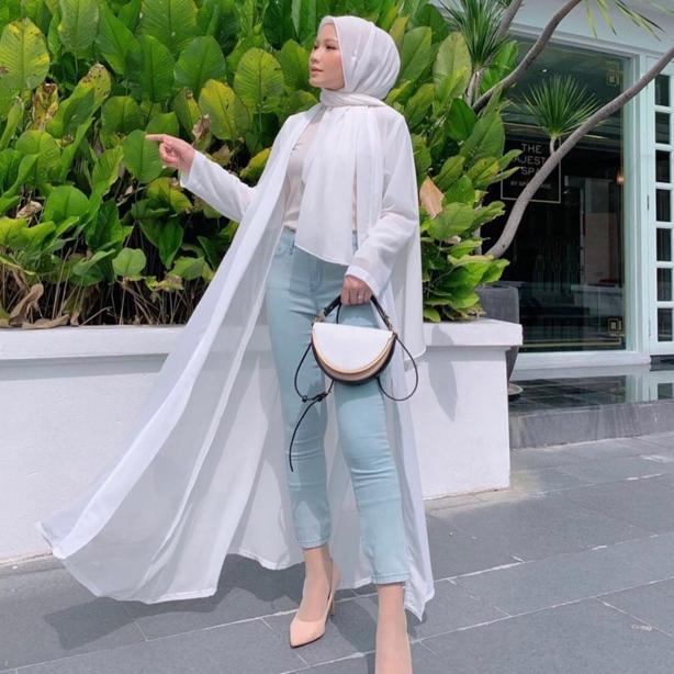 Outer Panjang Termurah Milano / Long Outer Hijab / Long Outer Sifon / Cardigan Panjang Termurah