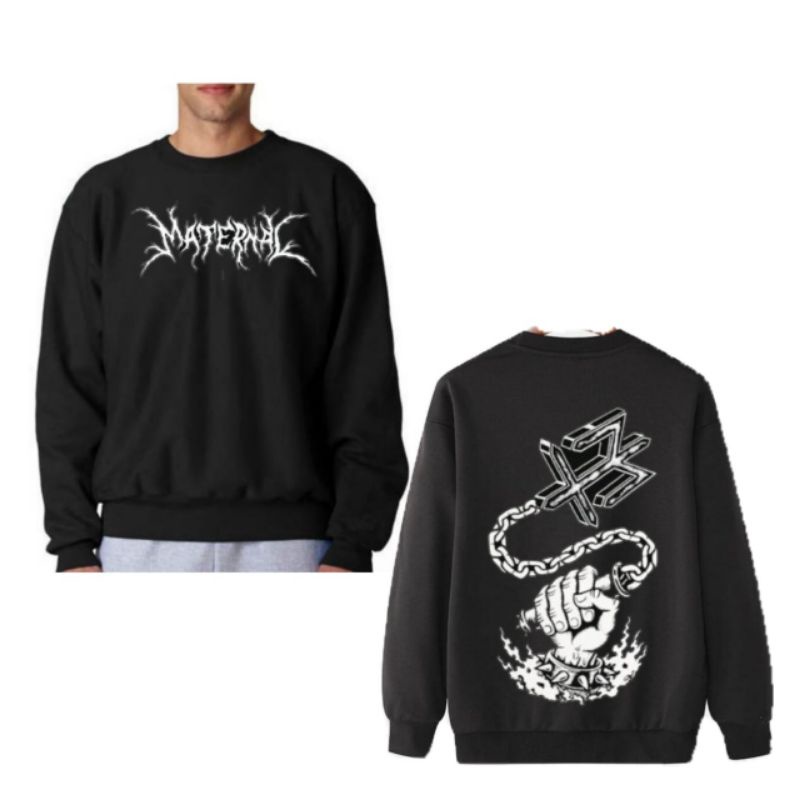 Sweater Maternal Disaster full logo /sweater cowok maternal
