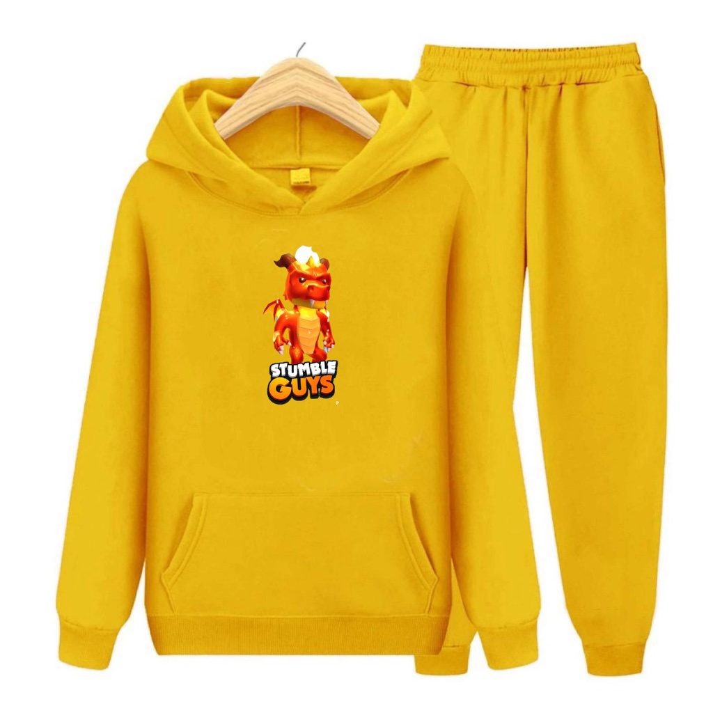 Setelan Sweater Hoodie Anak Stumble Dragon SIZE S, M, XL/COD/Set Anak Topi