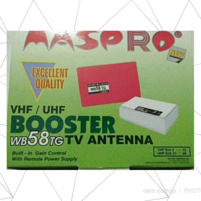 Boster antena atas bawah UHF VHF TV DIGITAL MASPRO TANAKA PENGUAT SINYAL