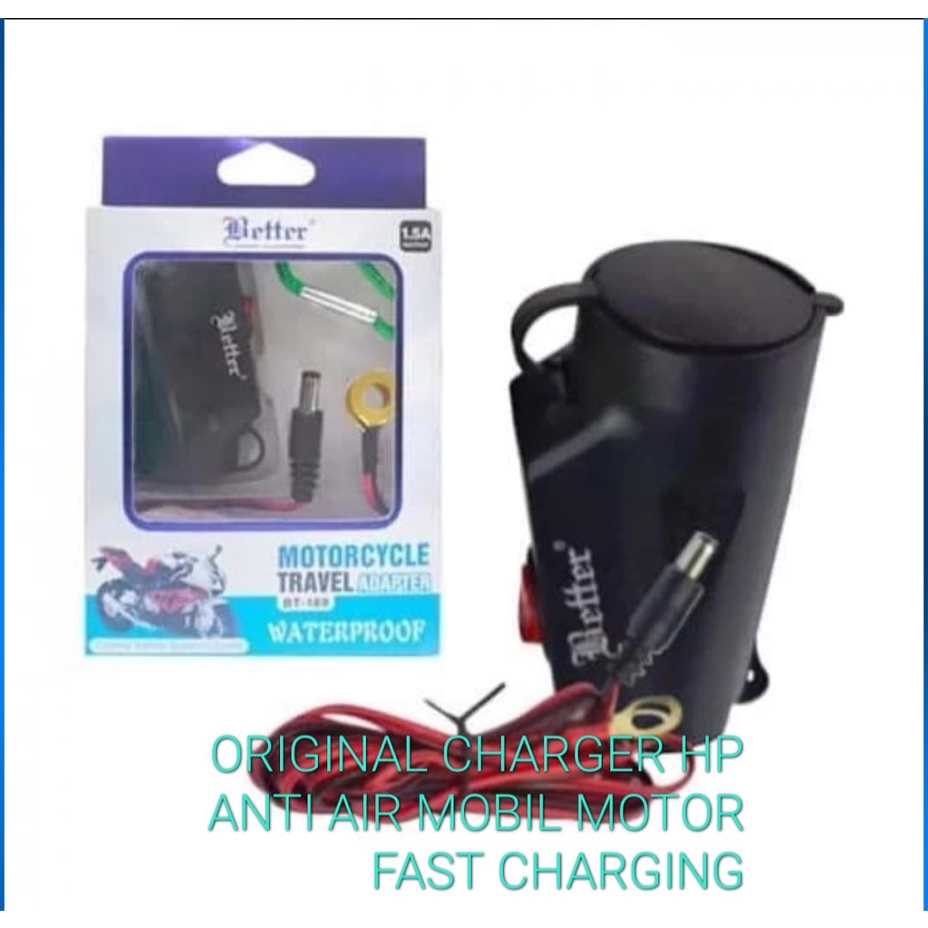 J452 Charger HP AKI Motor MOBIL Port Casan Katup Accu Aki Waterpoof SAVER SERVER ADAPTOR DC CHARGER POWER AKI ADAPTOR FAST CHARGING CHARGE CAS CASAN FLASH ASLI  dc power Hp Aki Usb Travel adaptor fast charging batok cas casan speed travel adaptive