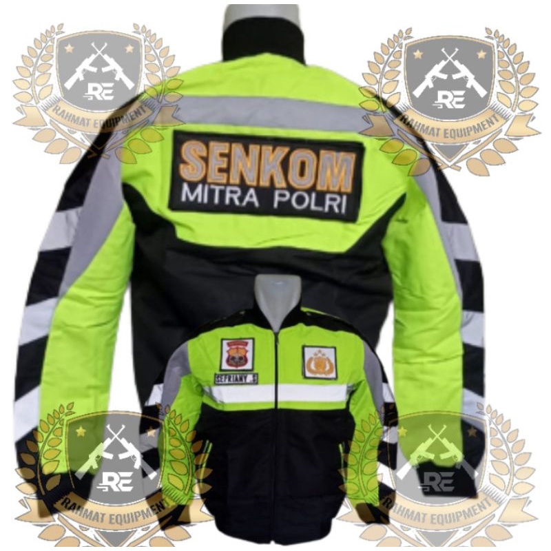 Jaket Senkom Terbaru Jaket Marka Senkom Mitra Polri Original Terbaru