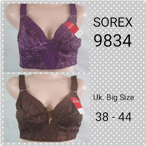 Promo BH   Bra Big Size Tanpa Kawat Sorex 9834 Diskon