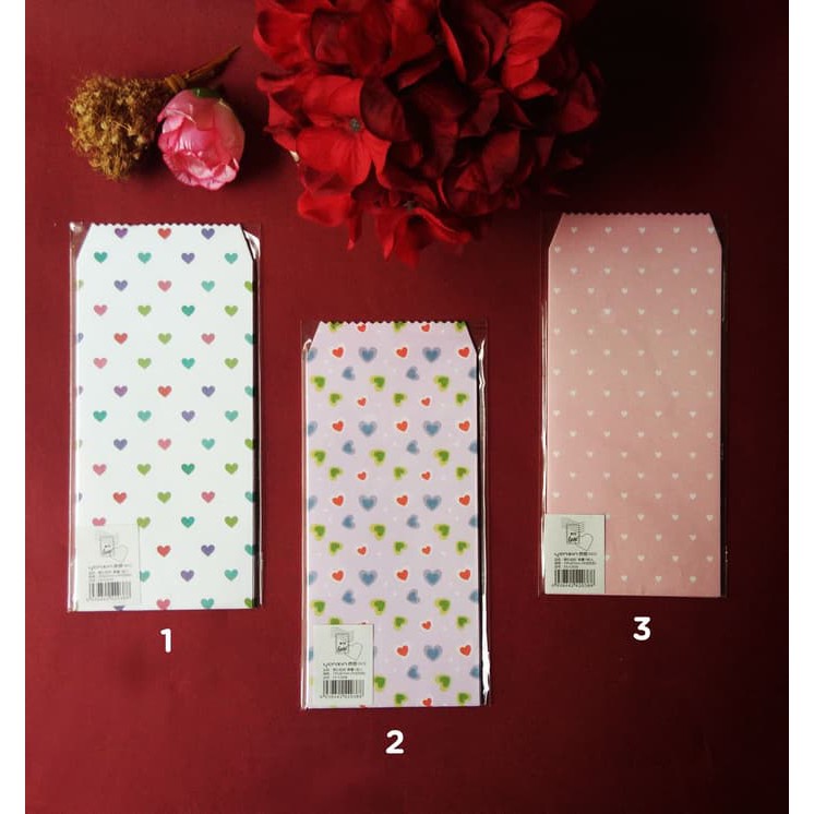 

Amplop Lebaran / Angpao Wedding / Ultah Motif Fancy - LOVE PATTERN Murah