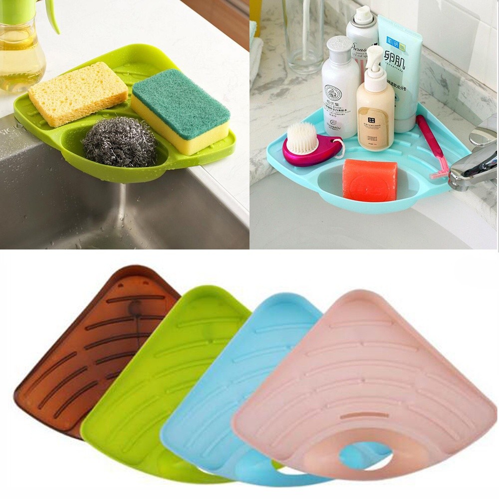 Lsf Great Kitchen Bathroom Sink Sponge Drain Shelf Holder