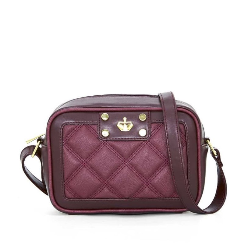 Sophie Paris Tas Selempang Wanita Rosalee Bag - T6319M2 - Warna Maroon- High Quality- Kulit Sintetis