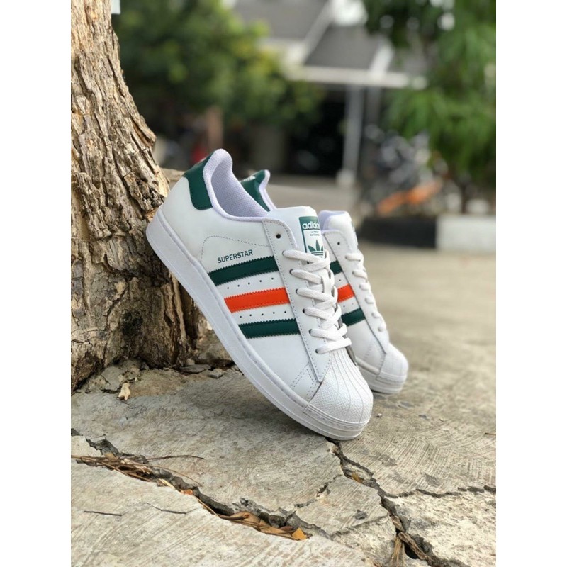 Adidas Superstar Green White