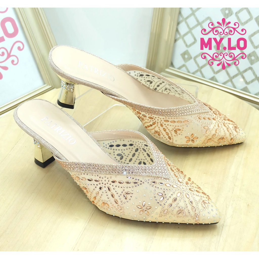 SANDAL PESTA WEDGES WANITA WEDDING SELOP KEBAYA IMPORT MS8A15