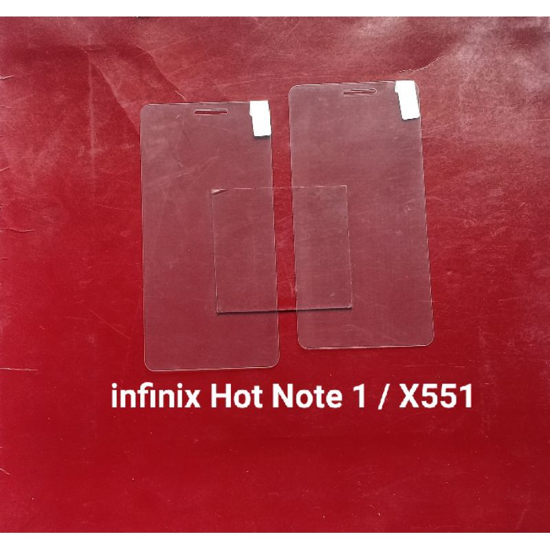 Tempered glass infinix Hot Note X551 . Hot Note 3 X601 . Hot 2 X510 anti gores kaca bening