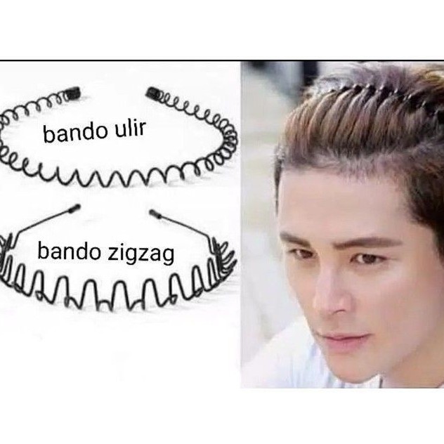 BANDO KAWAT | BANDO SIRKAM | BANDO SPIRAL BESI GAYA KOREA PRIA DAN WANITA IMPORT