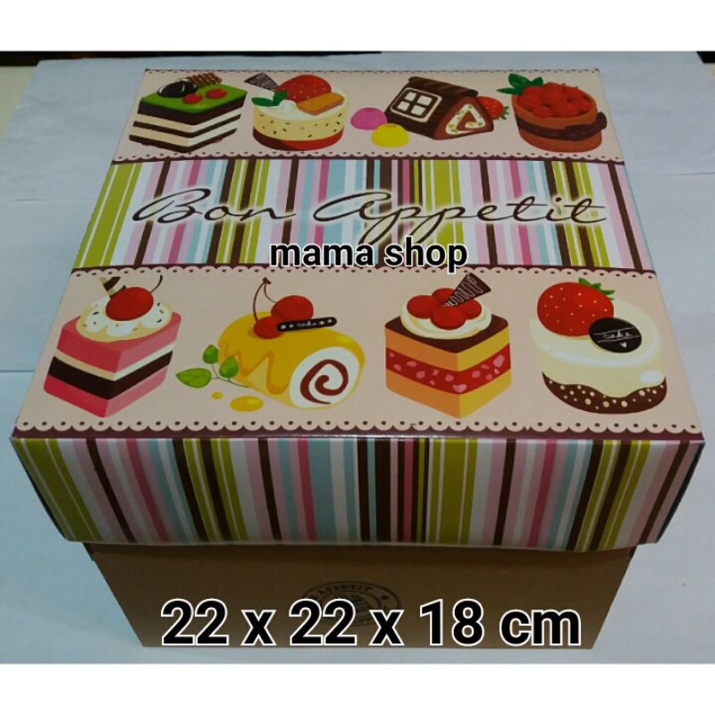 DUS KUE Box Karton Bolu Ulang Tahun Tempat Kue