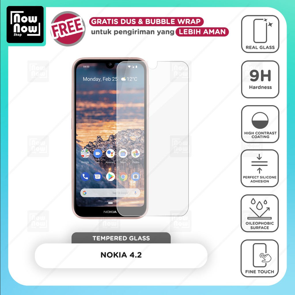 Tempered Glass Anti Gores Nokia 4.2 Screen Guard Protector 9H Kaca Temperglass