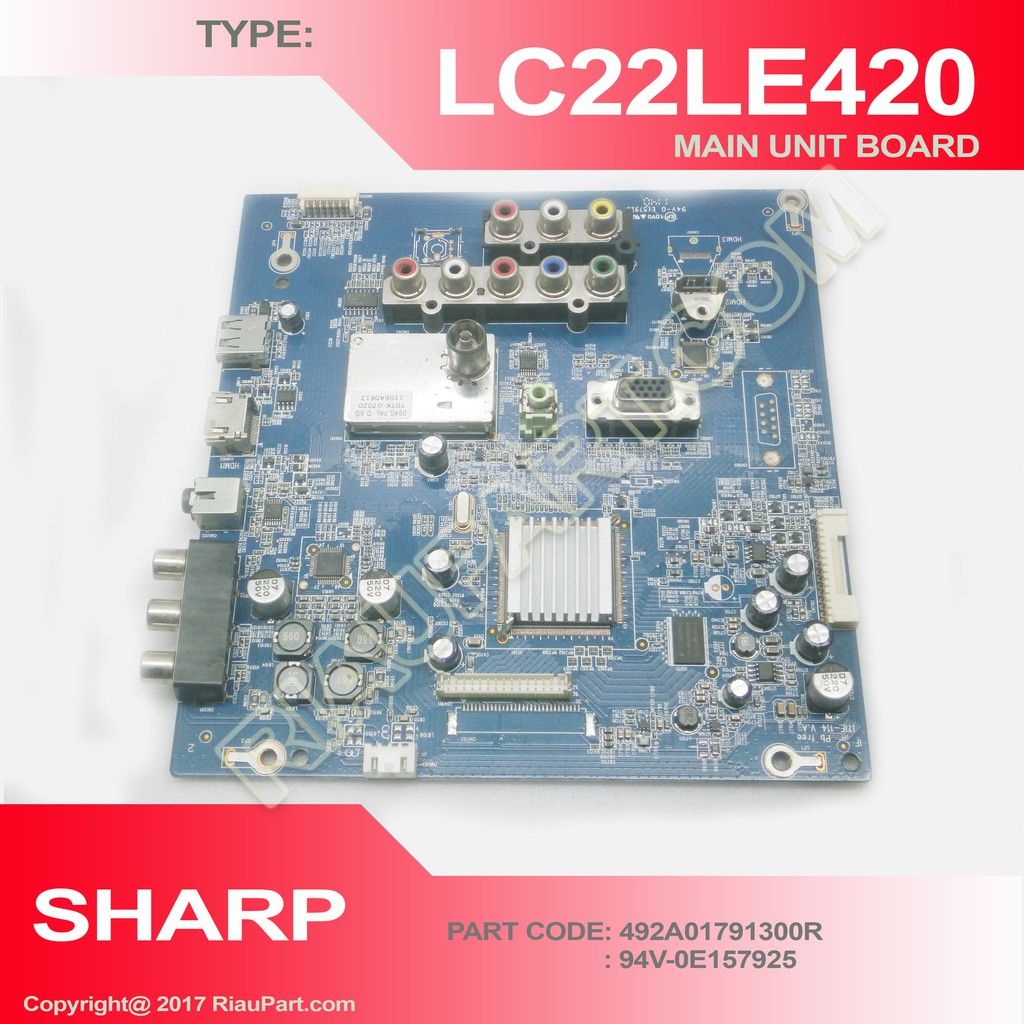 MESIN TV SHARP LC-22LE420M - LC-22LE420 - LC-22LE420 - LC22LE420ML - LC22LE420M - LC22LE420