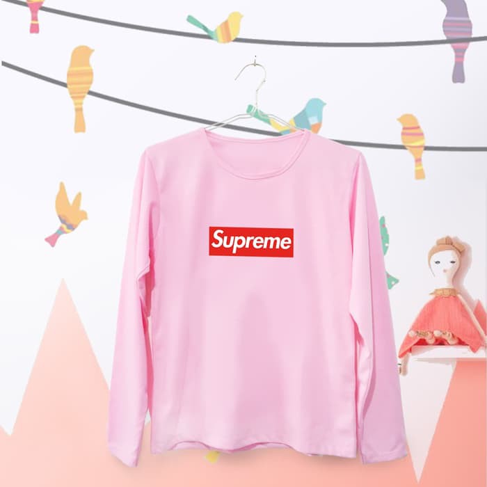 INC895 Tumblr Tee TShirt Kaos Wanita Lengan Panjang Supreme Warna