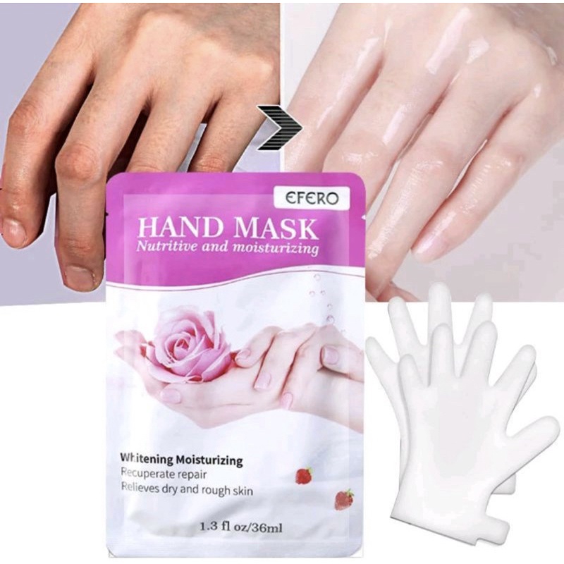 1 pasang Efero Nutritive And Moisturizing Hand Mask Masker Tangan