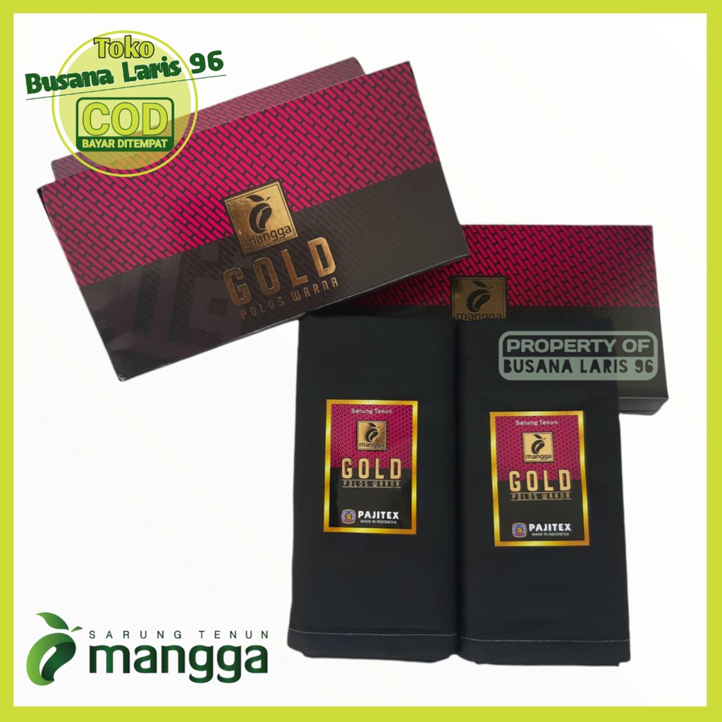 Sarung Mangga Hitam Polos| Sarung Hitam Polos| Sarung Hitam Cap Mangga