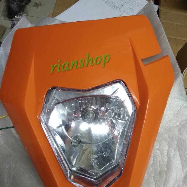Reflektor totok lampu depan trail ktm 250 2017 new berkualitas