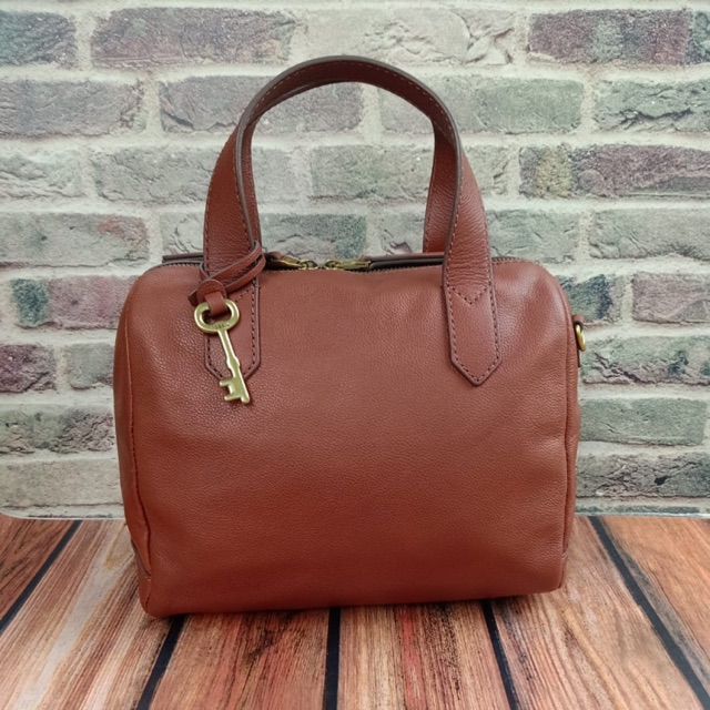 FOSSIL FIONA SATCHEL BROWN