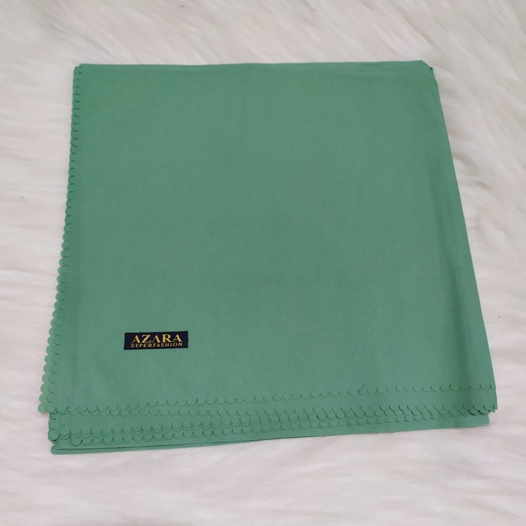 Hijab Azara Oskara / masahi syari 130x130cm LC Jilbab square / segiempat jumbo syar'i Lasercut/Voal-Matcha