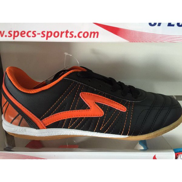 Sepatu Futsal Specs Horus In Black Orange 2016 New Model Original