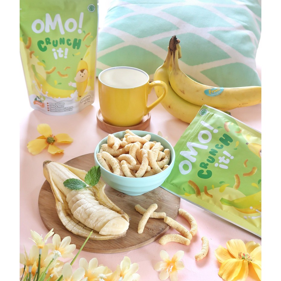 OMO! CRUNCH IT BANANA – Snack Sehat Bayi 8 Bulan