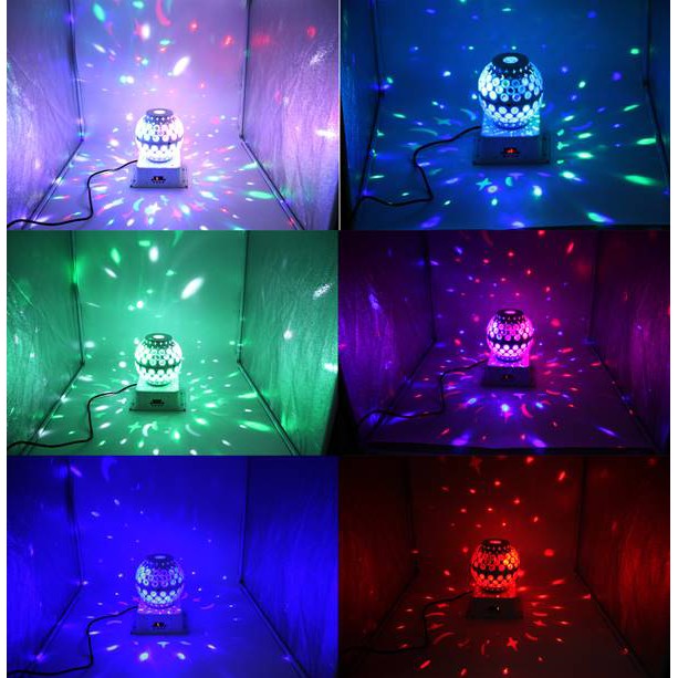 Lampu Disco Ball Berputar Magic Ball D05