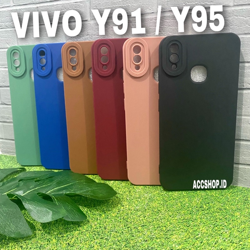 VIVO Y11 Y12 Y12S Y15 Y17 Y20 Y20i Y20S Y91 Y95 S15PRO V25PRO S15 PRO V25 V25 PRO Case Pro Camera Protect / Case Candy Makaron TPU lens Protector Kamera / Casing Hp