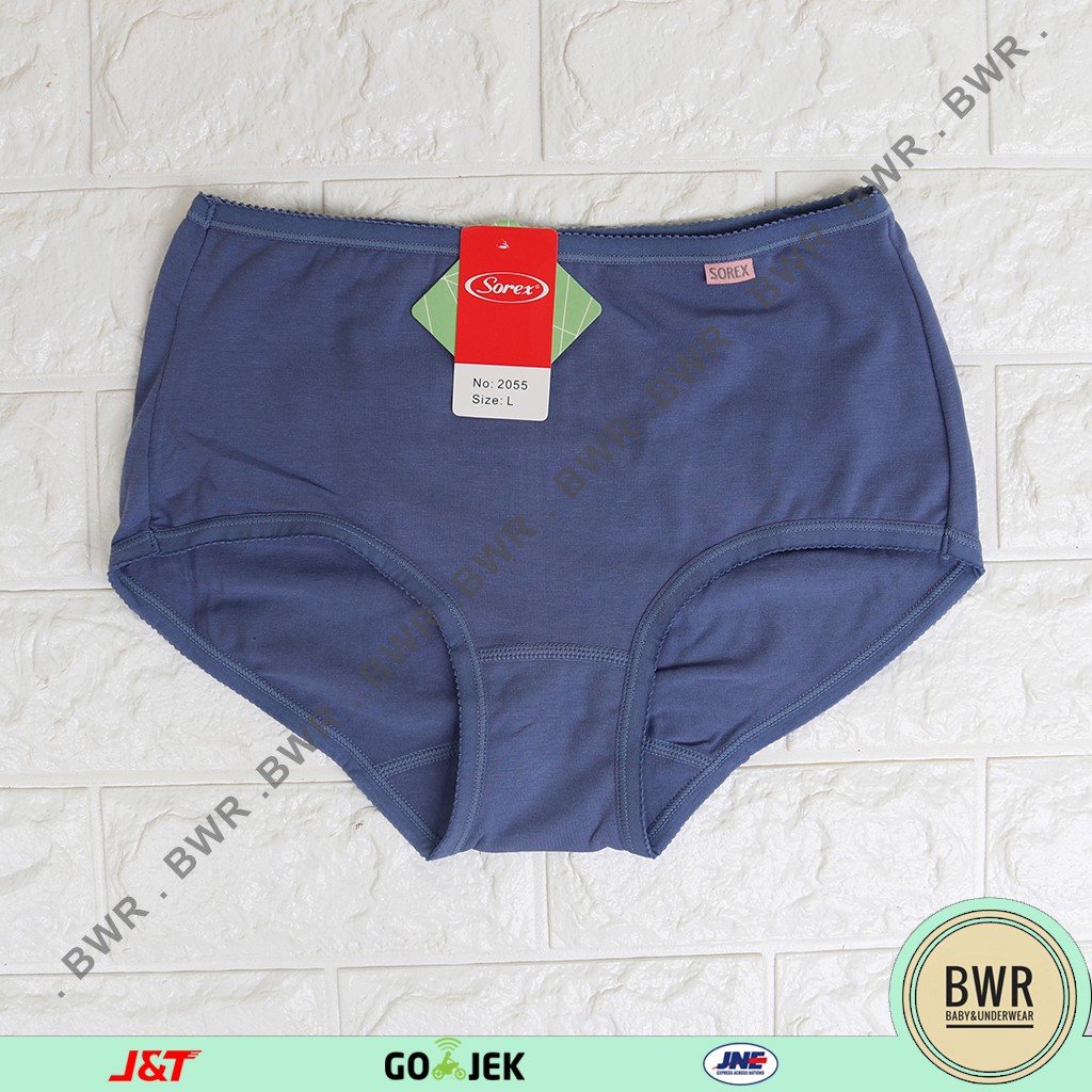 [ 3pc ] CD wanita Basic Maxi Sorex 2055 Katun Nyaman Dipakainya | Katun polyester karet kecil | Bwr