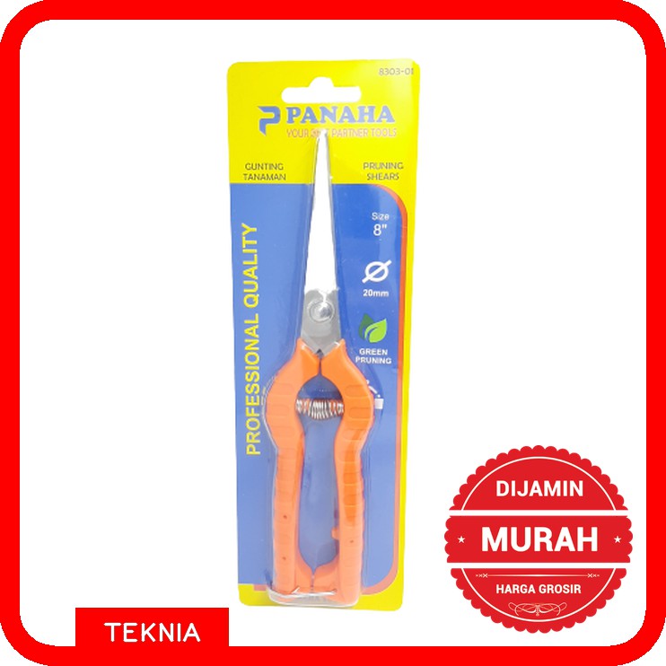 Gunting Taman 8 Inch PANAHA - Hand Tools